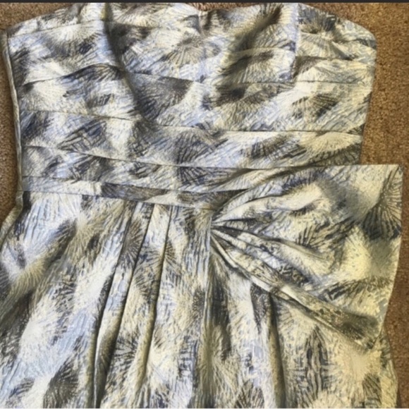 💎 BCBGMAXAZRIA💎BLUE HAZE COMBO DRESS💎 - Picture 4 of 7